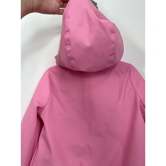 SOLD Baby Gap • Pink Floral Jersey Lined Hooded Rain Coat - Picture 14 of 16